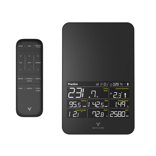 Voice Caddie SC4 PRO – Moniteur de lancement de golf portable et simulateur 3D