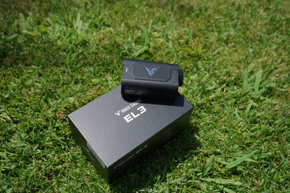 Voice Caddie EL3 – Telémetro Laser de Golfe Ultra Compacto com Inclinação, Ball-to-Pin e OLED