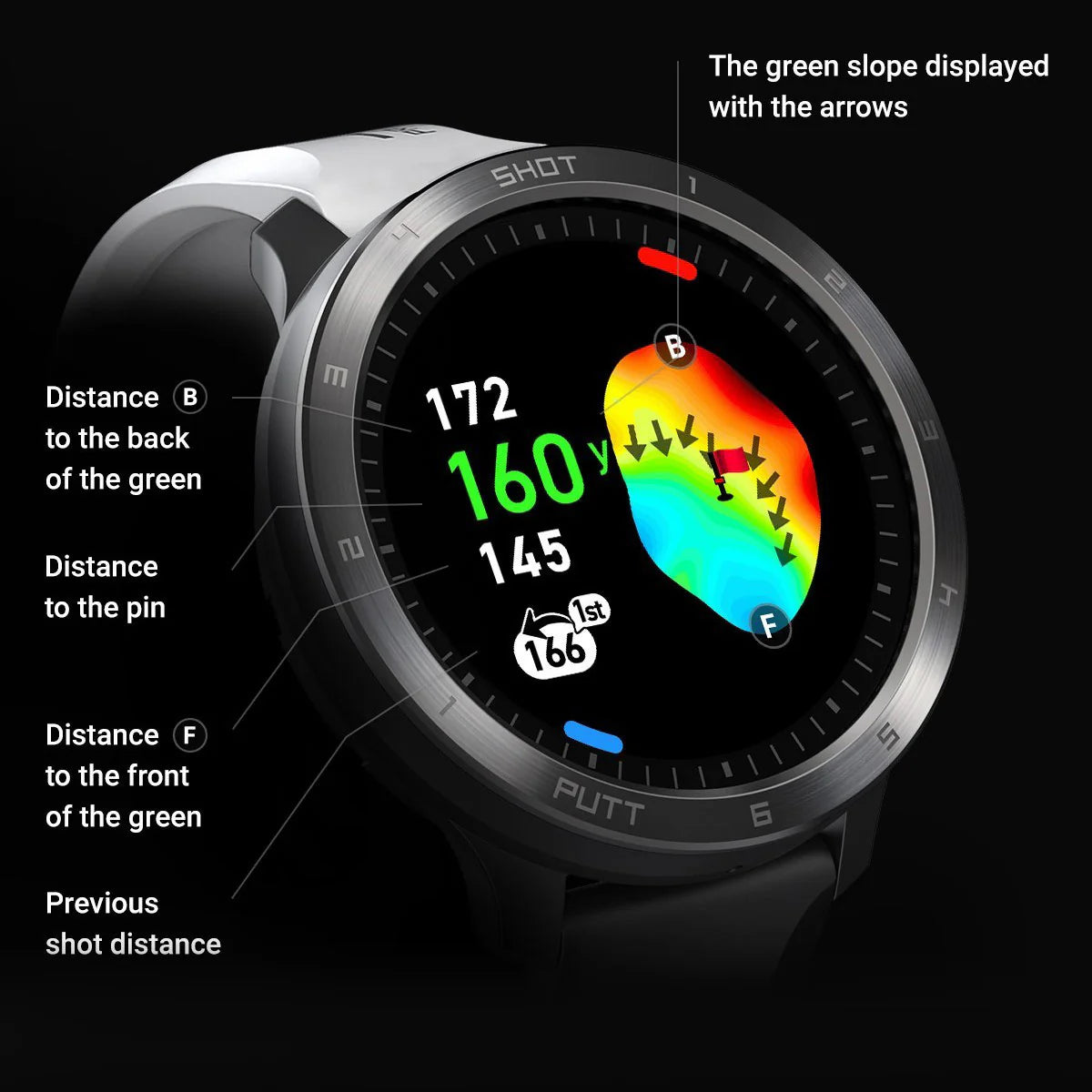 Montre GPS T11 PRO pour le golf