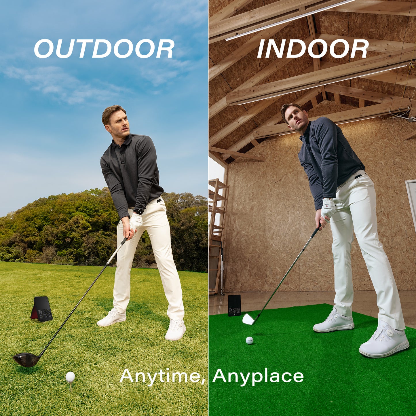 Voice Caddie SC4 PRO – Portable Golf Launch Monitor and 3D Simulator