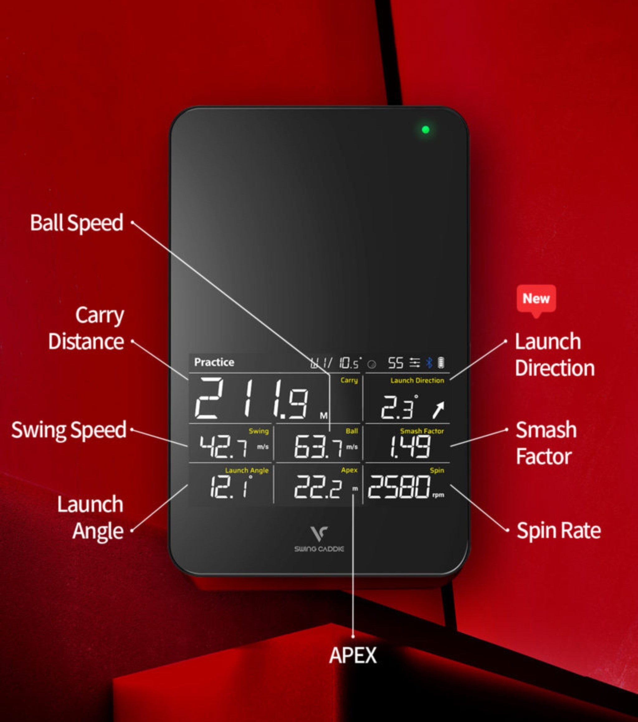 Voice Caddie SC4 Pro Golf Launch Monitor | Swing Caddie SC4 Pro