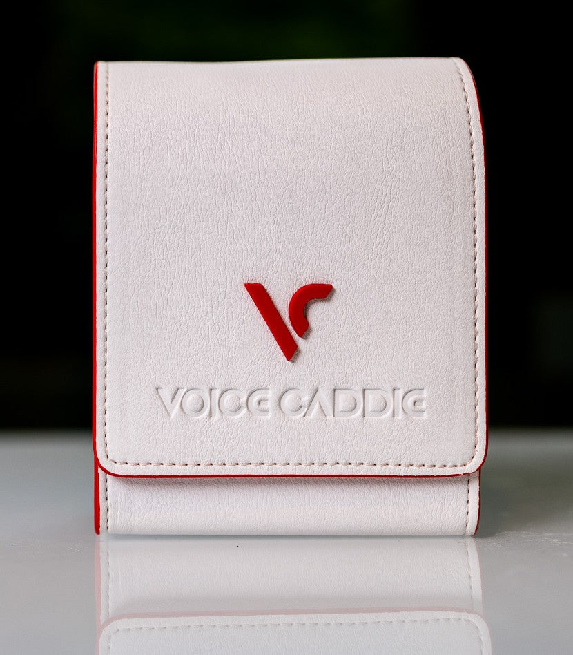 Étui de transport du Voice Caddie TL1 — sac cuir blanc Deluxe inclus