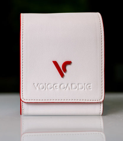 Étui de transport du Voice Caddie TL1 — sac cuir blanc Deluxe inclus